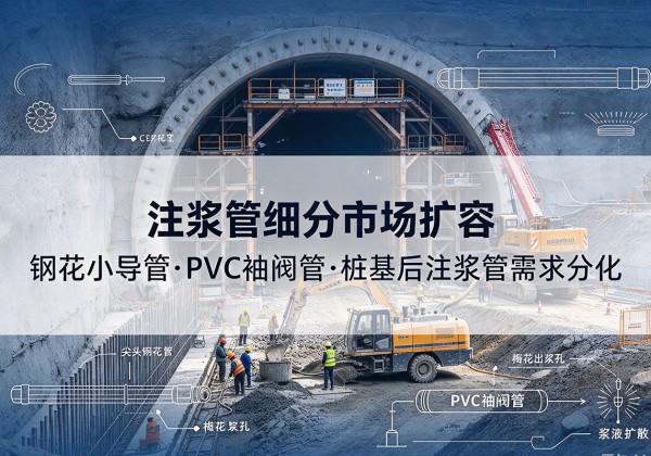 东乌珠穆沁旗注浆管细分市场扩容，隧道钢花小导管、PVC 袖阀管、桩基后注浆管需求分化